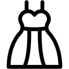 Wedding Dress Vector Icon