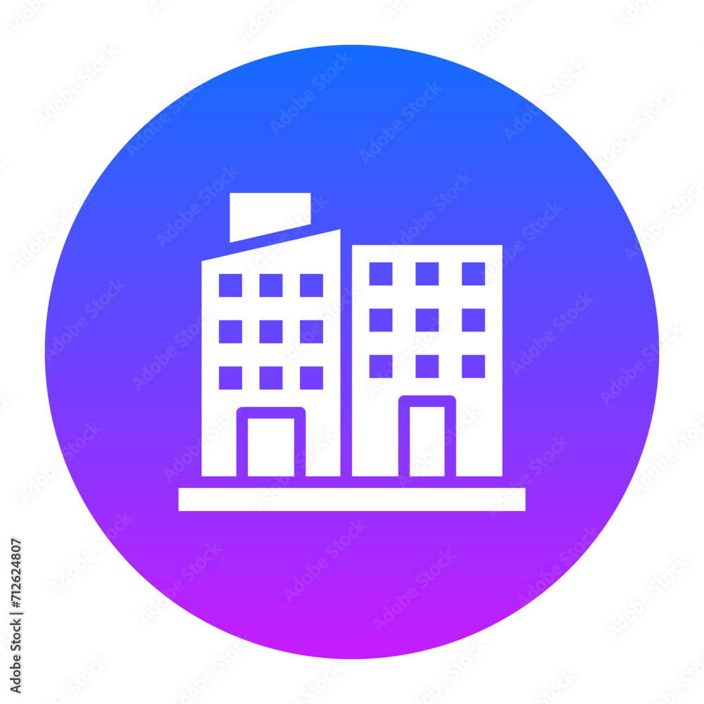 Canvas Prints apartments icon of city elements iconset.