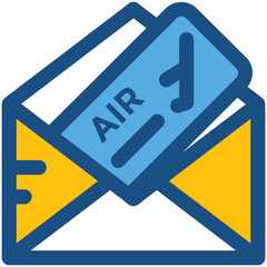Air Ticket Vector Icon