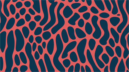 Abstract trendy liquid background design. Digital textile print. Groovy pattern, cover, poster in 60s or 70s style. Seamless.