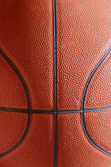 Basketball ball close-up in the frame. Sports background, basketball background, basketball theme © Александр Ланевский