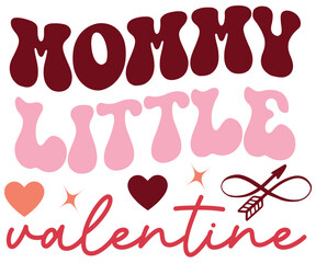 Valentine stickers design, Valentine retro design cut files