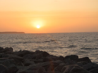 Fototapeta premium sunset over the sea