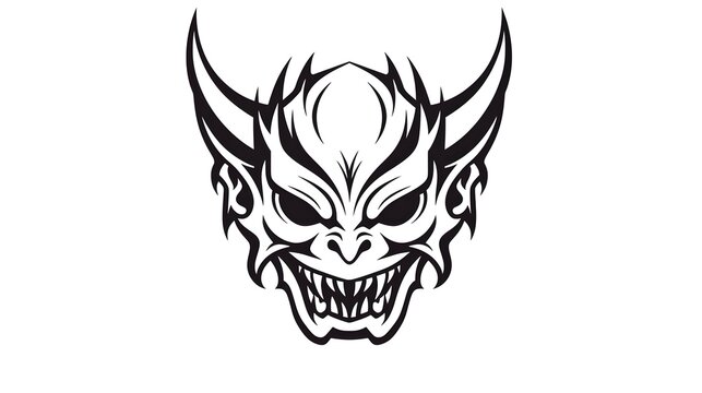 Demon tattoo design