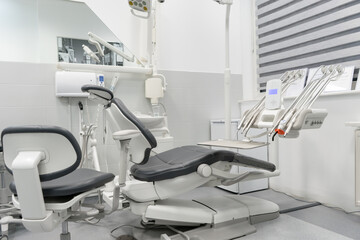 Dental integrated treatment machine in the dentist's office of the dental clinic. Dental equipment...