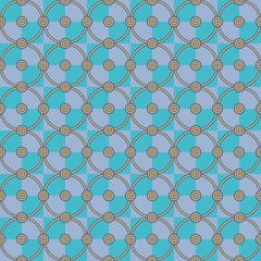 Square composition, seamless geometric pattern, classic style, vector image