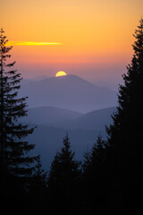 Carpathians, sunrise