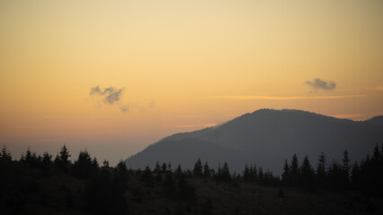 Carpathians, sunrise
