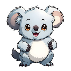 A Cute Koala Illustration with Transparent Background