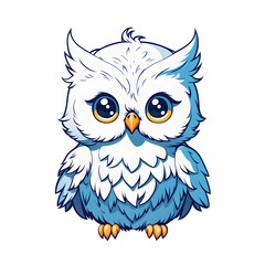 A Cute Owl Illustration with Transparent Background