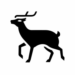 deer silhouette vector illustration