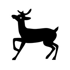 silhouette of a deer