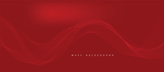 abstract red wave background