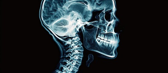 x-ray of the midbrain - obrazy, fototapety, plakaty