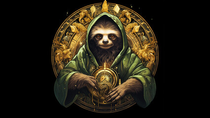 multidimensional loki God of mischief Himself as a Sloth