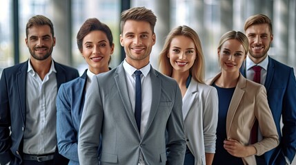 Fototapeta premium group of business people in office