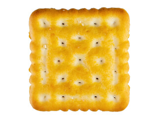 Fototapeta premium golden crispy crackers - isolated