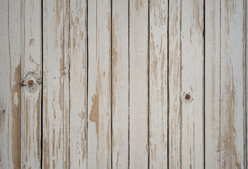 aging wooden wall with peeling paint