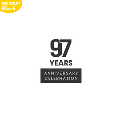 Creative 97 Year Anniversary Celebration Logo Design
