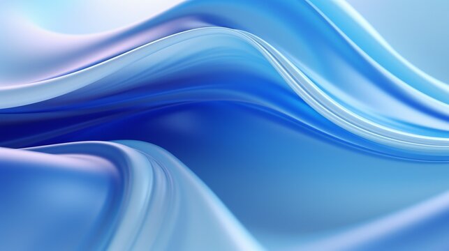 Fantastical festive blue bg. Stylish abstract background, waves on matt surface like landscape made of liquid blue wax with sparkles. Beautiful soft background. 3d render