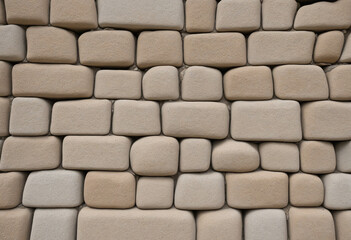 Obraz premium Detailed look at stone barrier.