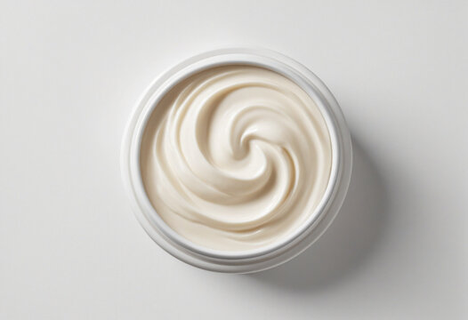 Elegant pot of luxurious white cream for radiant skin,cljs highlighting the importance of aesthetics and skin health.