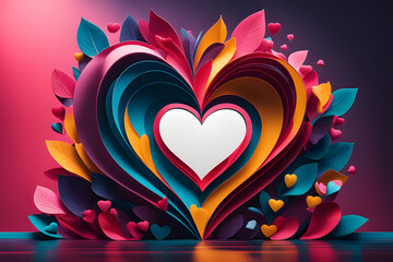 Generative AI Love: Innovative Valentine's Day Abstractions