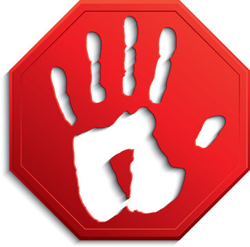stop sign /no entry / vector illustration