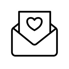 love letter - vector icon