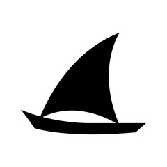 Sail boat icon vector illustration
