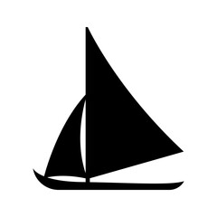 Sail boat icon vector illustration