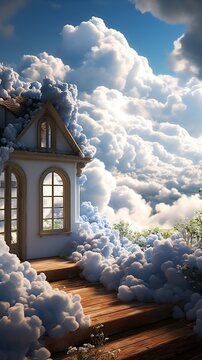 House above the clouds