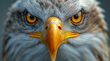 Eagle head close up, macro photo