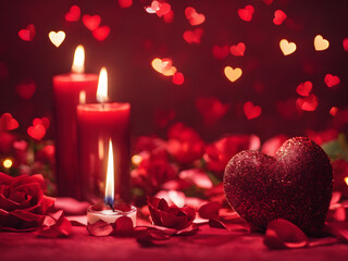 Whispers of Love: Valentine's Roses and Candlelit Dreams