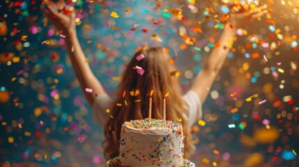 Birthday celebration with cake, Birthday special day