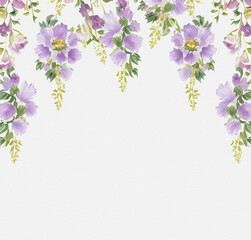 Obraz na płótnie Canvas Blossom in spring on the white background. Template with flowers. Vintage backdrop. Card design. Beautiful background with empty copy space.