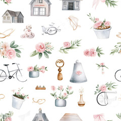 Watercolor Clipart Design, Ai Generative