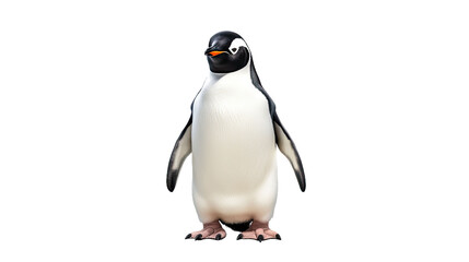 A penguin, isolated, white background