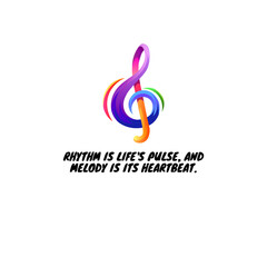 Music quotes with beautiful graphic design