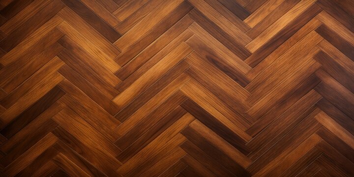 Parquet floor, brown, zigzag pattern, background