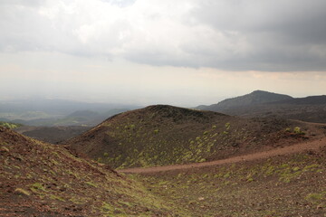 Etna volcano in Italy, Catania, the biggest volcano in Europe, Sicily
