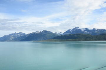 Alaska, Glacier Bay National Park and Preserve, view from cruise ships, summer time