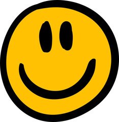 Happy Face Smile Retro Groovy Smile Yellow Face Smiley