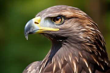 Fototapeta premium Close-Up of Majestic Bird of Prey, A Detailed Look at Natures Hunters
