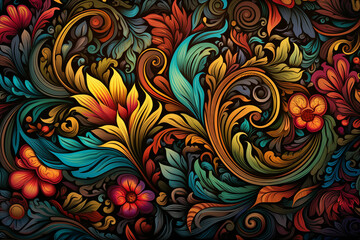 Fantasy tapestry texture.