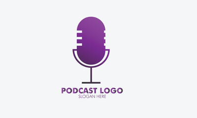 Podcast logo podcast vector art logo for streaming,podcast radio show logo