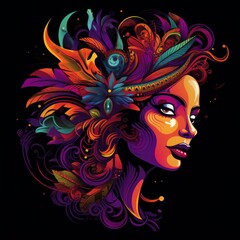 Gradient carnaval de barranquilla background