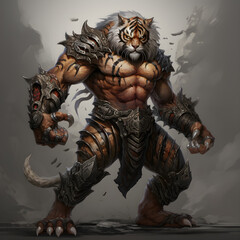 Fototapeta premium Tiger warrior