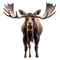 moose with white image background