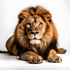 Fototapeta premium lion isolated on white background